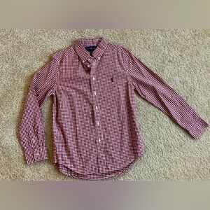 Ralph Lauren Boys’ Red Checkered Shirt (10-12)